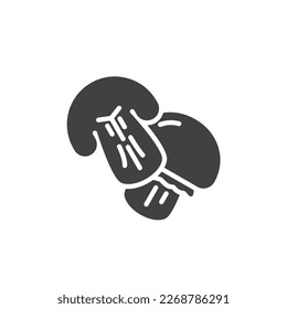 Mushroom champignon vector icon. filled flat sign for mobile concept and web design. Mushrooms vegetable glyph icon. Symbol, logo illustration. Vector graphics
