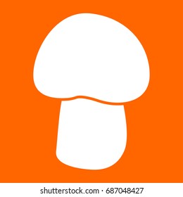 Mushroom - champignon white icon .