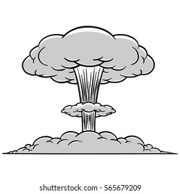 Mushroom Cloud Illustration