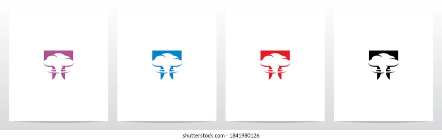 Nube De Honor En Letra Diseño De Logotipo T