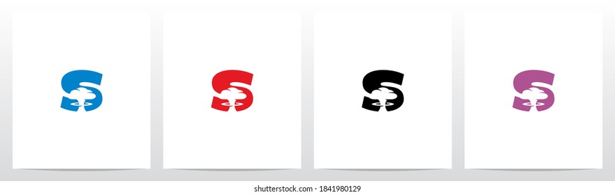 Nube De Honor En Letra Diseño De Logotipo S