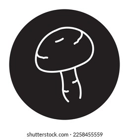 Mushroom color line icon. Cooking ingredient. Pictogram for web page, mobile app, promo.