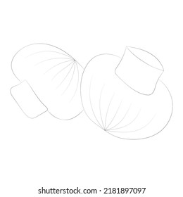 Mushroom coloring pages premium vector