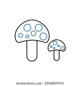 mushroom concept line icon. Simple element illustration.mushroom concept outline symbol design.
