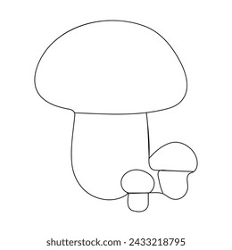 
Pilz    Durchgehende einzeilige Zeichnung der Konturvektordarstellung