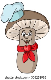 mushroom cook chef's hat