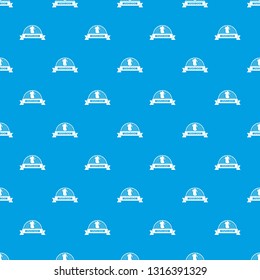 Mushroom cooking pattern vector seamless blue repeat for any use