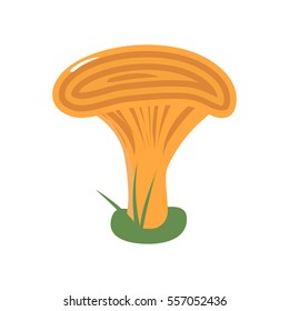 Mushroom coral milky cap vector illustration