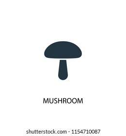 mushroom creative icon. Simple element illustration. mushroom concept symbol design from Autumn collection. Can be used for web and mobile.