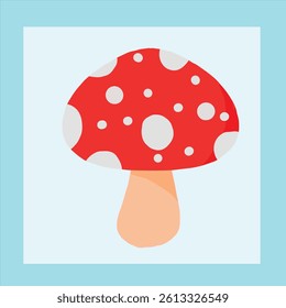 a mushroom design doodle vector