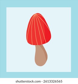 a mushroom design doodle vector