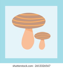 a mushroom design doodle vector