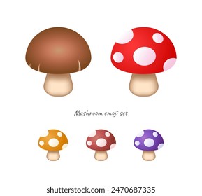 Mushroom Emoji clipart transparent background