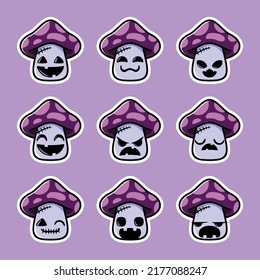 mushroom emoji collection evil edition 
