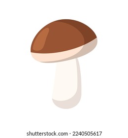 Pilz angereichert mit Vitamin D Vektorgrafik. Quelle von Vitamin D, Pilz einzeln auf weißem Hintergrund. Ernährung, Gesundheit, Ernährungskonzept