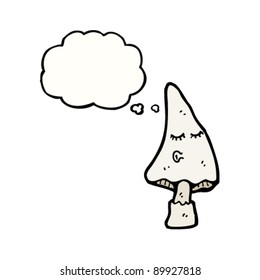 Pilz mit Gesichtskartenzeichen