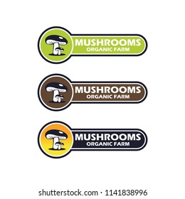 mushroom farm logo design