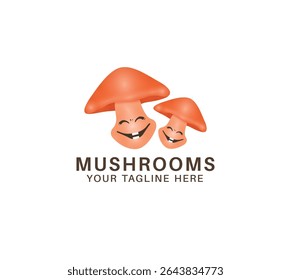 Mushroom farm logo design - Mushroom restaurant logo