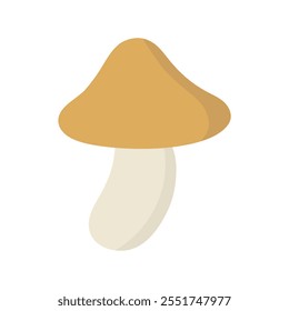 Mushroom farm logo, mushroom icon vintage design illustration. natural foods for kitchen preparing products.