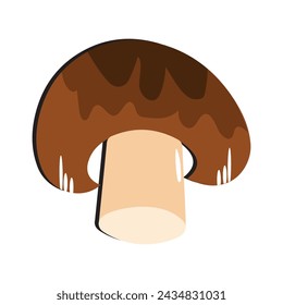 Pilz flache Design Cartoon verschiedene Pilze Vektor-Illustration, wild Pilz Symbol Zeichen, Amanita giftig. EPS 10