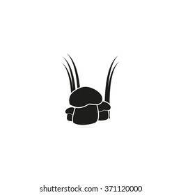 Mushroom flat icon.