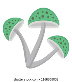 
Mushroom flat icon creative design
