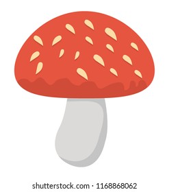 
Mushroom flat icon creative design
