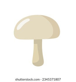 Mushroom flat icon vector illustration, food ingredients in cartoon style