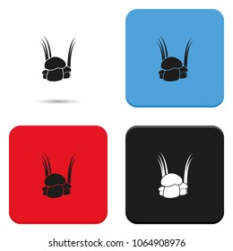Mushroom flat vector icon.