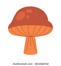 mushroom food nature vegetable isolated icon style vector illustration