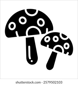 Mushroom Foray Icon Element For Design