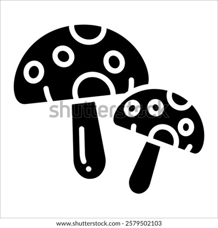 Mushroom Foray Icon Element For Design