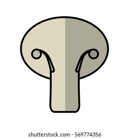 mushroom fresh isolated icon vector illustration design