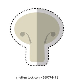 mushroom fresh isolated icon vector illustration design