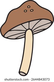 cogumelos alimento ilusation vetor isolado
