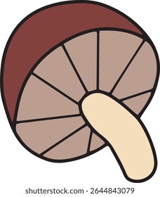 cogumelos alimento ilusation vetor isolado
