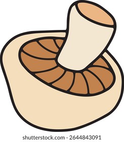cogumelos alimento ilusation vetor isolado
