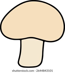 cogumelos alimento ilusation vetor isolado
