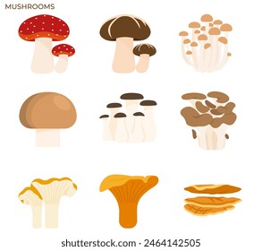 mushroom and fungi icon modern concept ui ux icon for website, app, presentaion, flyer, brochure etc.