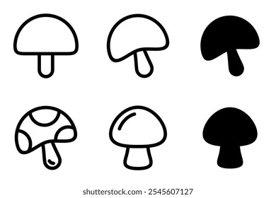 Pilz, Pilz Symbol Set Design-Vorlage