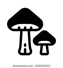 Icono de glifo de hongos - Icono único, vector
