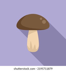 Vector plano de icono de hongos. Agricultura alimentaria. Prueba de ciencia