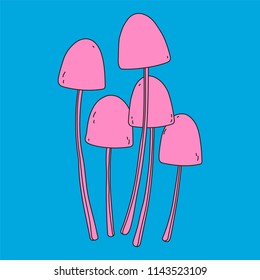 Mushroom hand drawn sketch vector illustration. Fresh organic food
