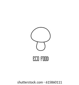 Mushroom hand drawn vector illustration