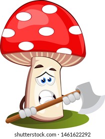 Cera de hongos, ilustración, vector sobre fondo blanco.
