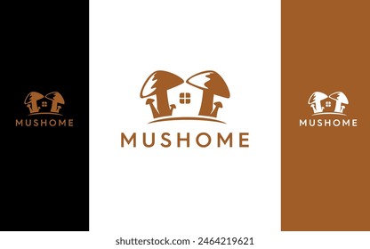 Mushroom Home clever logo design