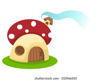 Mushroom house.vector illustration