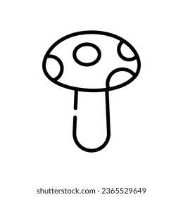 Mushroom Icon autumn vector stock illustration.