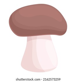 Mushroom icon cartoon vector. Forest food. Autumn champignon