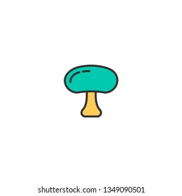 Mushroom icon design. Gastronomy icon vector illustration